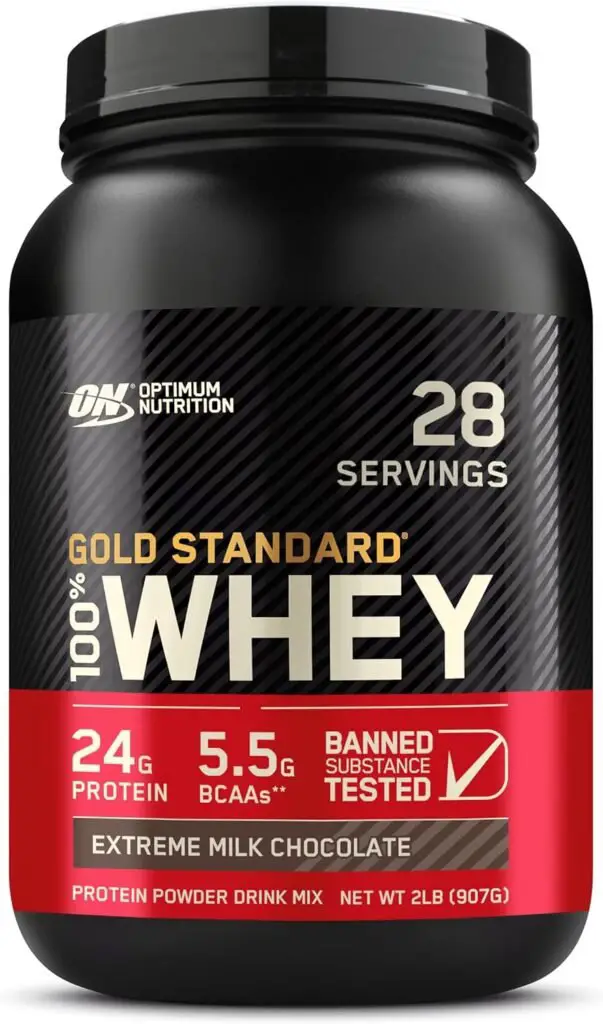 Optimum Nutrition Gold Standard 100% Whey Protein Powder, Extreme Milk Chocolate, 2 Pound (Pack of 1)