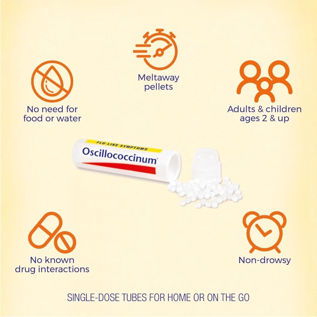 Boiron Oscillococcinum For Relief From Flu-Like Symptoms Of Body Aches, Headache, Fever, Chills, And Fatigue - 30 Count