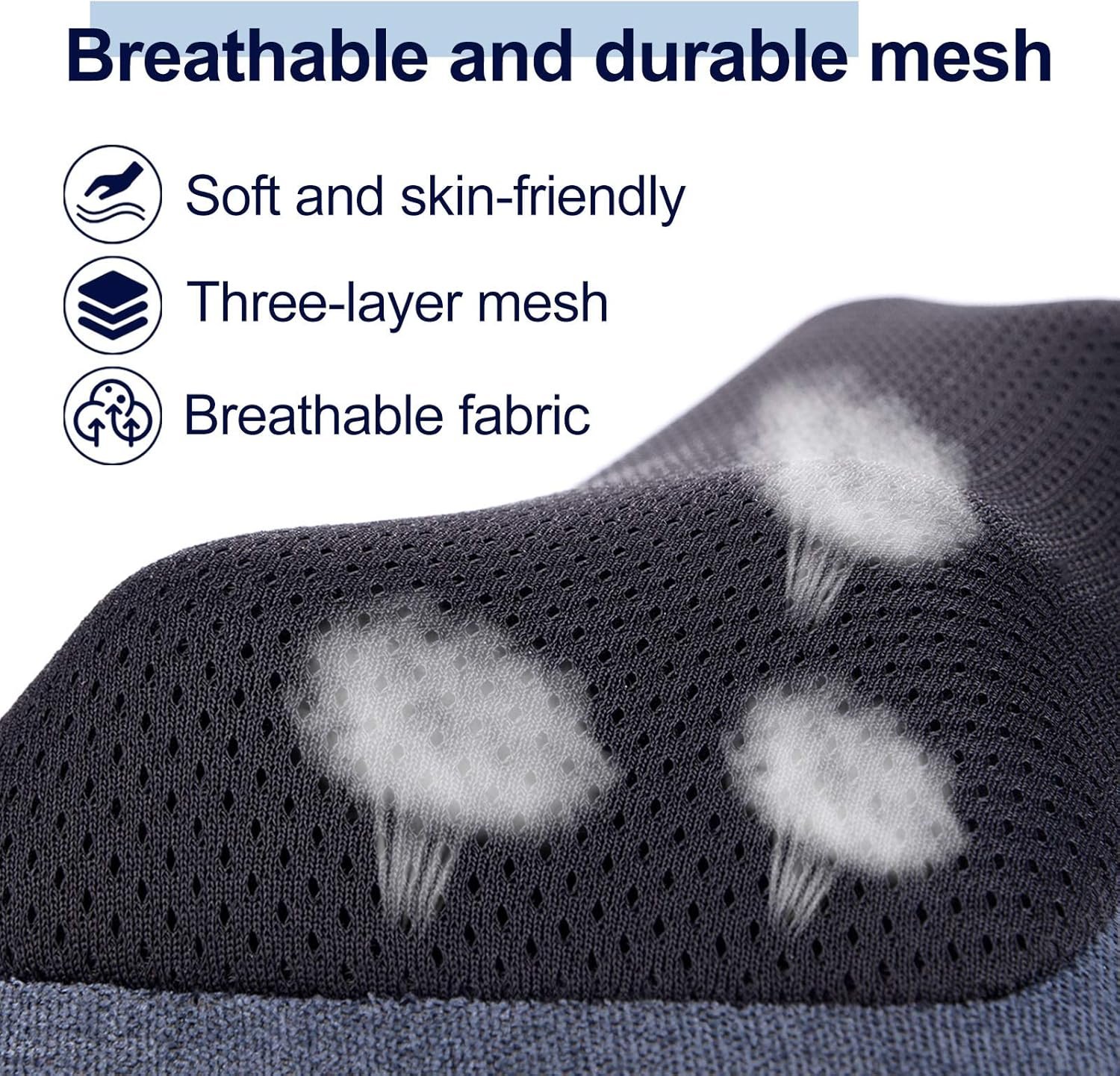 Mo Cuishle Shiatsu Neck Back Massager Pillow with Heat, Deep Tissue Kneading Massage for Back, Neck, Shoulder, Leg, Foot, Gift for Men Women Mom Dad, Stress Relax at Home Office and Car