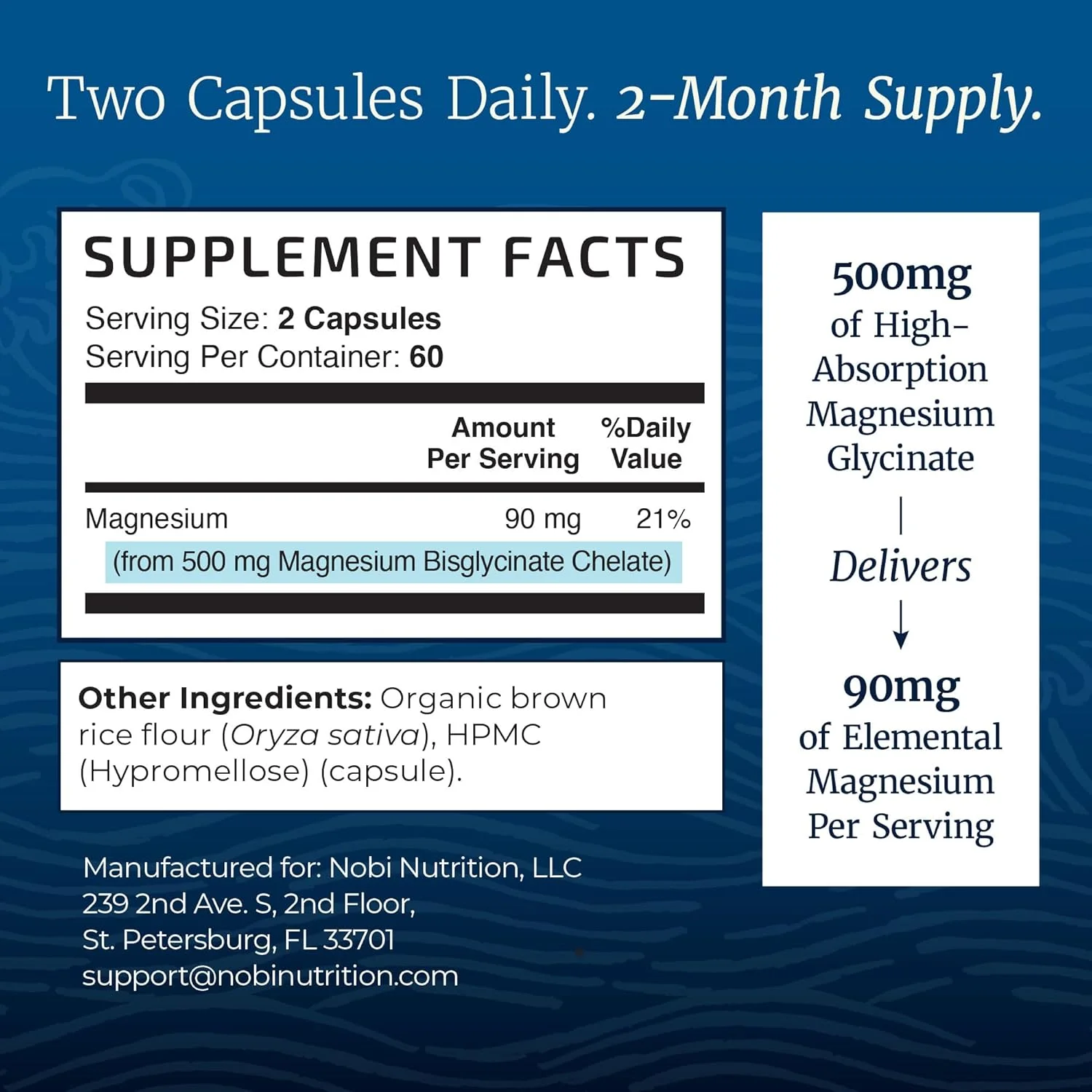 Magnesium Glycinate 500mg | High Absorption | Sleep, Muscle, Bone, Heart Health Relaxation Support for Women Men | Chelated Mag Glycinate | Magnesium Supplement | Vegan Non-GMO | 120 Capsules Magnesium Glycinate 500mg | High Absorption | Sleep, Muscle, Bone, Heart Health Relaxation Support for Women Men | Chelated Mag Glycinate | Magnesium Supplement | Vegan Non-GMO | 120 Capsules