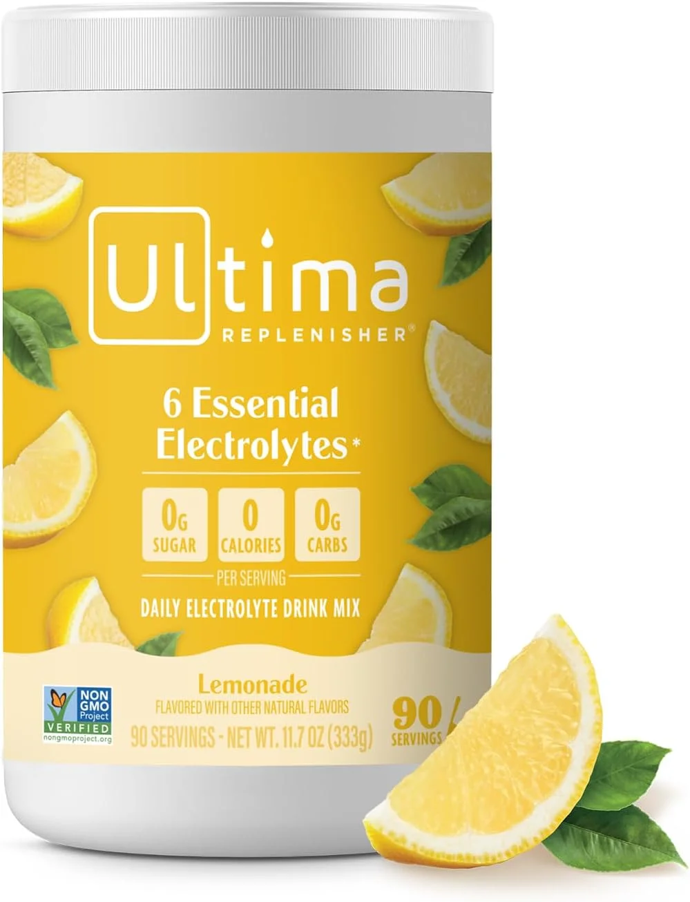 Ultima Replenisher Daily Electrolyte Powder Drink Mix – Sugar Free – Lemonade, Servings – Hydration Powder with Key Electrolytes and Trace Minerals – Keto Friendly, Vegan, Non-GMO